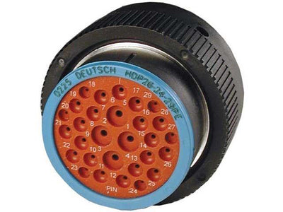 Deutsch HDP20 CBL Plug 29 Way Pin-Contacts BLK IP67 25, 13, 7.5A ET-Seals - Connector-Tech ALS