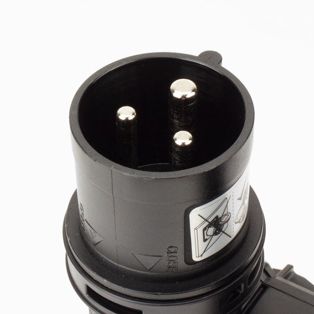 PCE CEE IEC 60309 H-Split 1x Inlet 3x Outlet 3 way BLK IP44 16A 230V Midnight