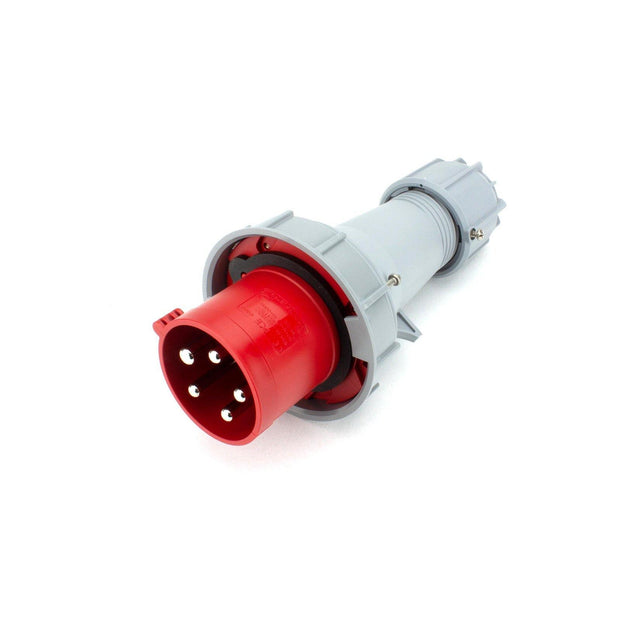 PCE CEE IEC 60309 CBL Plug 5 way Pin-Contacts RED IP67 63A 400V - Connector-Tech ALS