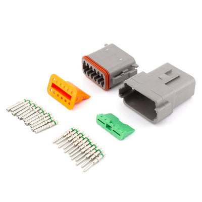 Deutsch DT 12 Way Kit GRY 2.0mm2 Contacts IP68 13A - Connector-Tech ALS