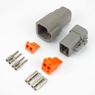 Deutsch DTP Kit 4 Way GRY 25A 3.0mm2 Contacts - Connector-Tech ALS