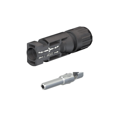 Staubli MC4 PV-KST4 Male Plug 4-6mm2 IP68 30A BLK