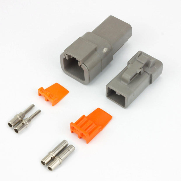 Deutsch DTP Kit 2 Way GRY 25A 3.0mm2 Contacts - Connector-Tech ALS