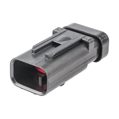 TE AMPSEAL 16 CBL Plug Housing 3-Way Pin-Contacts 13A BLK IP67 Red A-Key - Connector-Tech ALS