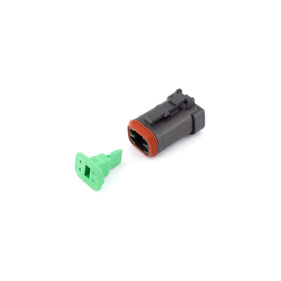 Deutsch DT 4 Way Plug CAT-Spec BLK with GRN Wedgelock