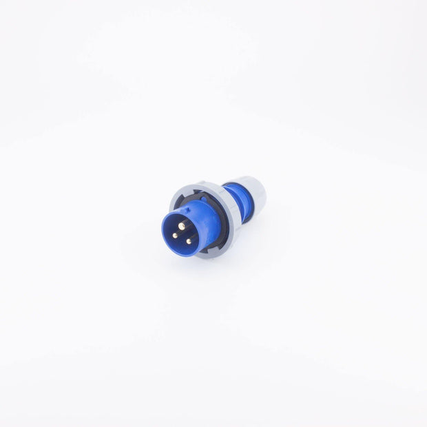 PCE CEE IEC 60309 CBL Plug 3 way Pin-Contacts BLU IP67 16A 230V - Connector-Tech ALS