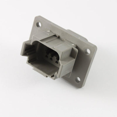 Deutsch DT Panel Receptacle 8 Way Pin-Contacts GRY IP68 13A Panel - Connector-Tech ALS