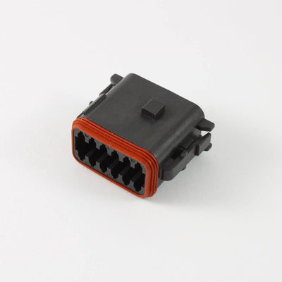 Deutsch DT CBL Plug 12 Way Socket-Contacts BLK IP68 13A B-key Enhanced Seal Retention - Connector-Tech ALS