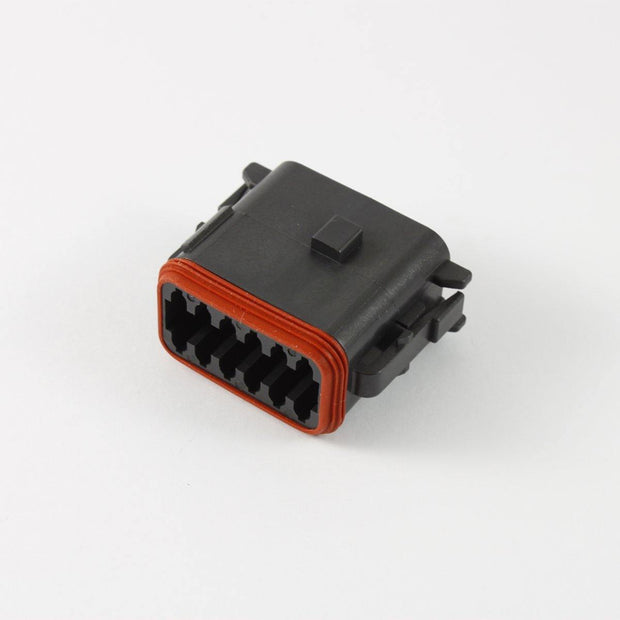 Deutsch DT CBL Plug 12 Way Socket-Contacts BLK IP68 13A B-key Enhanced Seal Retention - Connector-Tech ALS